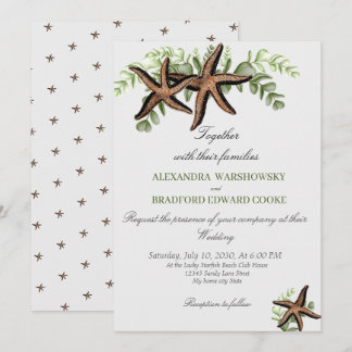 Elegante eucalipto y la invitación a la boda Starf