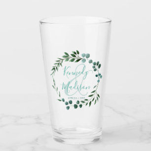 Elegante Eucalyptus Ampersand Monograma Minimalism