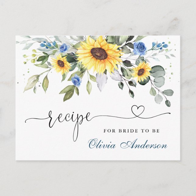 Elegante Eucalyptus Bridal Shower Tarjeta de Recet (Anverso)