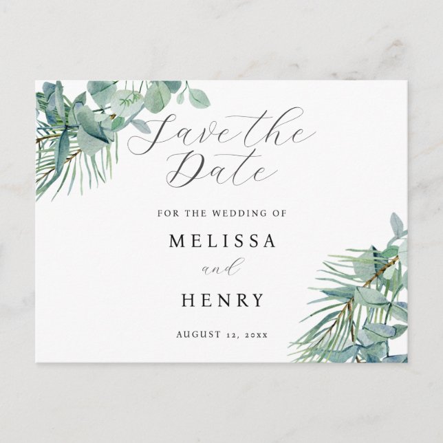 Elegante Eucalyptus de Verdor Guardar la postal de (Anverso)