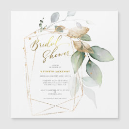 Elegante Eucalyptus Gold Greenery Bridal Shower