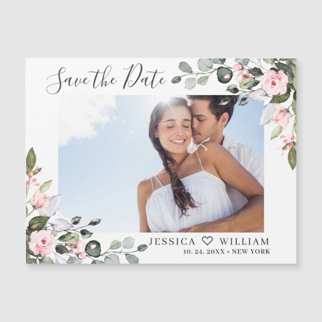 Elegante Eucalyptus Guardar la tarjeta magnética d (Anverso)