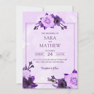Elegante Eucalyptus Invitación a la Boda Simple