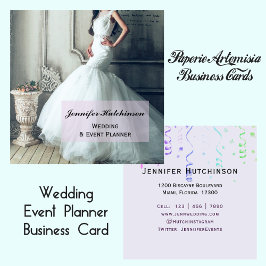 Elegante evento Wedding Planner Tarjeta de present