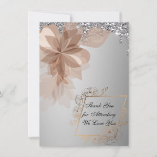Elegante Extravaganza Tarjeta de agradecimiento pe