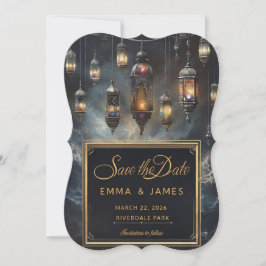 Elegante fantasía Guardar la invitación a la fecha