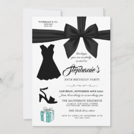 Elegante Fashion Tiffany Invitación de cumpleaños