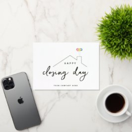 Elegante Feliz Día de Cierre Inmobiliario