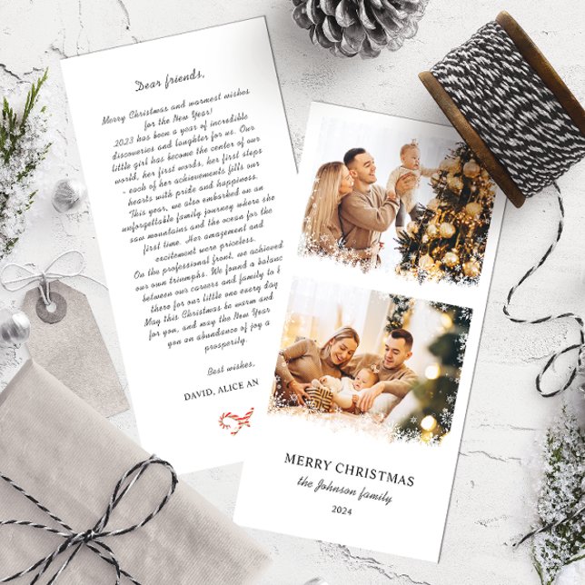 Elegante Feliz Navidad Anual de la Familia Foto (Subido por el creador)