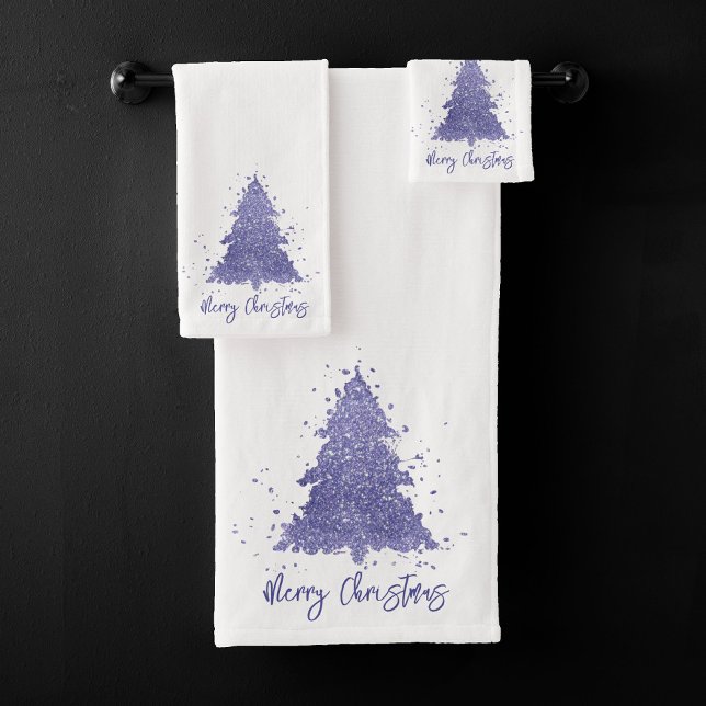 Elegante Feliz Navidad | Atractivo árbol morado (Subido por el creador)