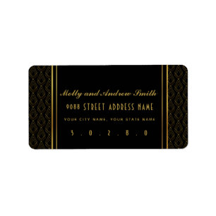 Elegante fiesta/boda de la etiqueta de dirección A