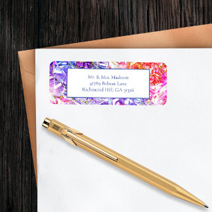 Elegante Fiesta Color Gemstone Retorno Etiquetas d