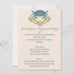 Elegante Fiesta de Cangrejos - Invitación de Compr
