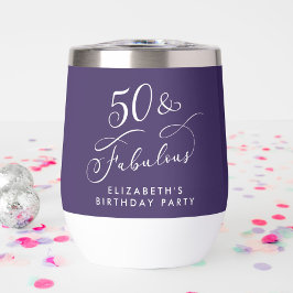 Elegante Fiesta de Cumpleaños 50 del Morado Morado