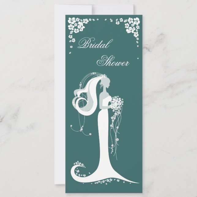 Elegante Fiesta de novia  Invitación (Anverso)