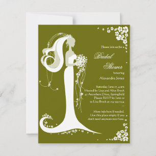 Elegante Fiesta de novia  Invitación