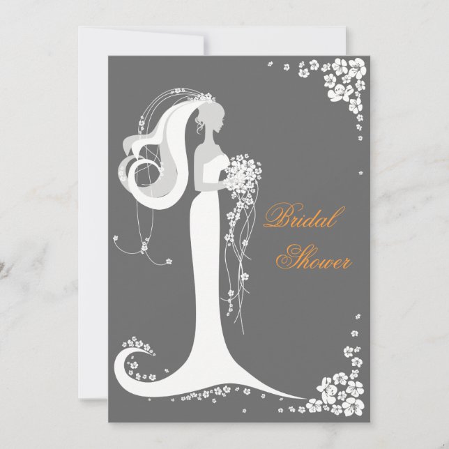 Elegante Fiesta de novia  Invitación (Anverso)