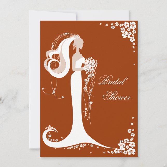 Elegante Fiesta de novia  Invitación (Anverso)