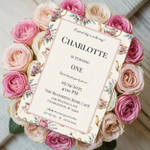 Elegante Fiesta de té cumpleaños invitación a Chic