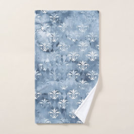 Elegante Fleur-de-Lis - Deporte azul vintage