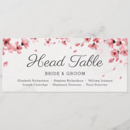 Elegante flor de cerezo rosa encuentra su tarjeta