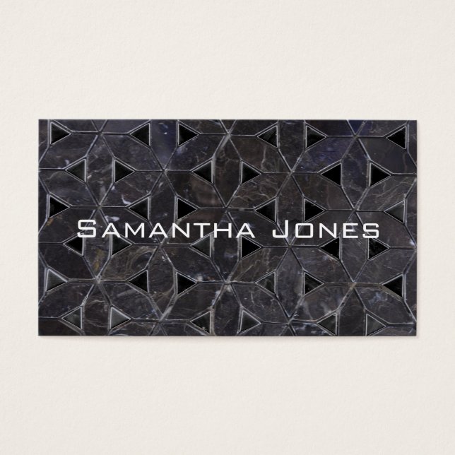 Elegante flor gris oscuro del patrón de vida (Frente)