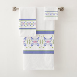 Elegante Floral Acentuado En Periwinkle