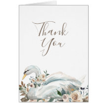 Elegante Floral de cisne gracias