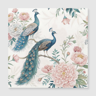 Elegante Floral de Pavo Real Vintage (6)