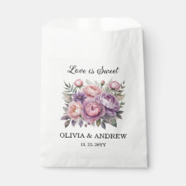 Elegante floral en blandos Bolsas de Favor de la B