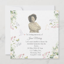 Elegante Floral En Loving Memory