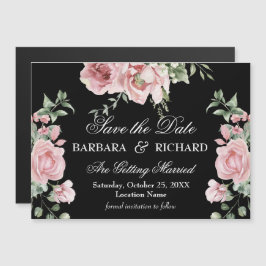 *Elegante Floral Magnético para Guardar la Fecha d