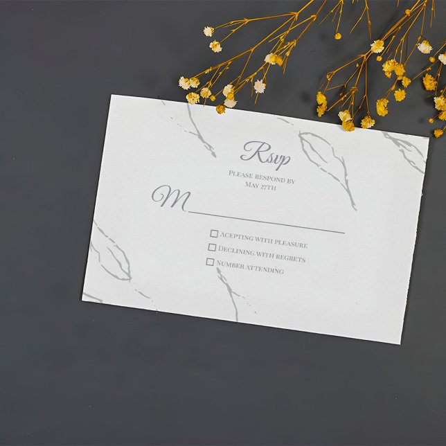 Elegante Floral Rsvp (Subido por el creador)