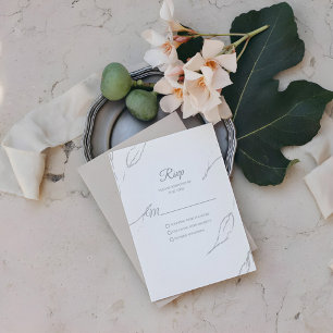 Elegante Floral Rsvp