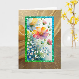 Elegante Floral, tarjeta de 5" x 7"
