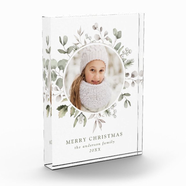 Elegante Foliage de Invierno y foto de Snowberries (Izquierda)