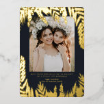 Elegante Foliage | Tarjeta de Collage de fotos Han<br><div class="desc">Hanukkah... El festival de las luces está aquí. Encienda la menorah, juegue con el dreidel y festín sobre los lagos y el sufganiyot. Celebra el espíritu de Hanukkah con amigos, familia con nuestras magníficas tarjetas de fotos. Esta elegante tarjeta Hanukkah es un imponente tema moderno de vacaciones perfecto para cualquiera...</div>