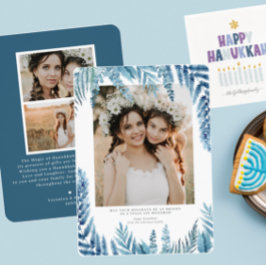 Elegante Follaje | Tarjeta de Collage de Fotos de 