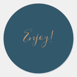 Elegante fondo azul disfrutar Pegatina