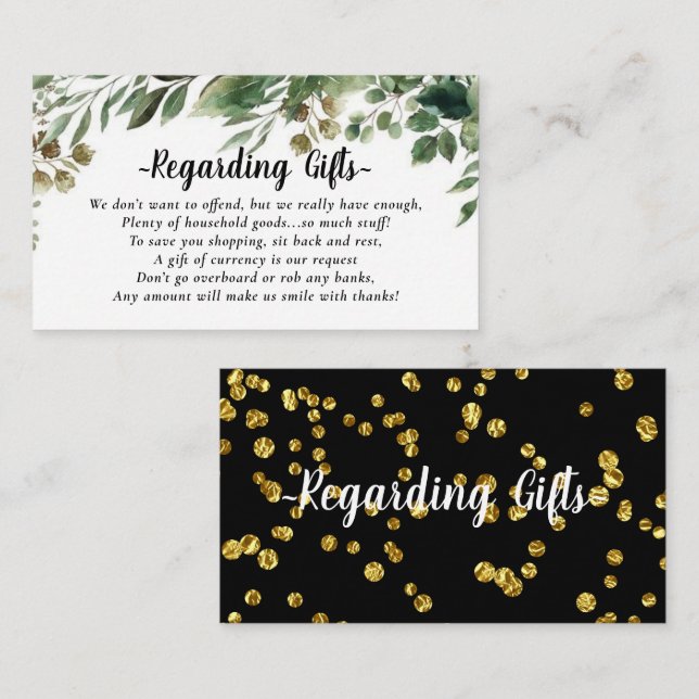 Elegante Fondo Eucalyptus en lugar de tarjetas de  (Anverso / Reverso)
