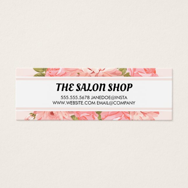 Elegante fondo floral rosa (Frente)