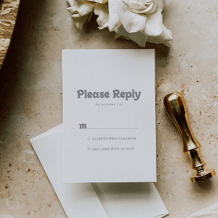 Elegante Formal Mínimo RSVP