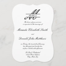 Elegante formal simple - Invitación a la boda