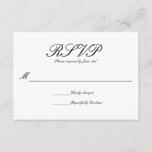 Elegante formal simple - RSVP