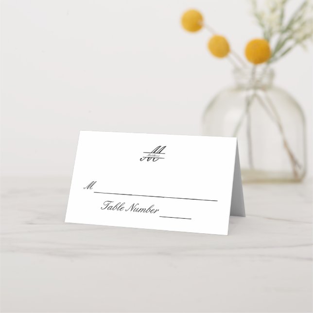 Elegante formal simple - Tarjeta de Escort (Anverso)