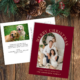 Elegante foto arca Feliz Navidad Borgoña