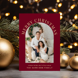 Elegante foto arca Feliz Navidad Borgoña