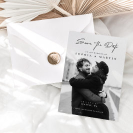 Elegante foto Boda manuscrita con sobrepeso