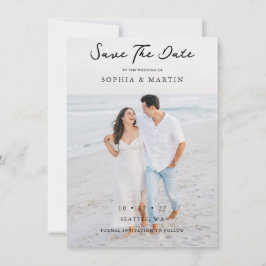 Elegante foto Boda manuscrita con sobrepeso