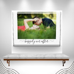 Elegante foto de boda feliz para siempre después<br><div class="desc">Diseñar su propia foto Boda : Feliz siempre después,  puede cambiar el texto/fuente. ¡Hace un gran regalo boda!</div>
